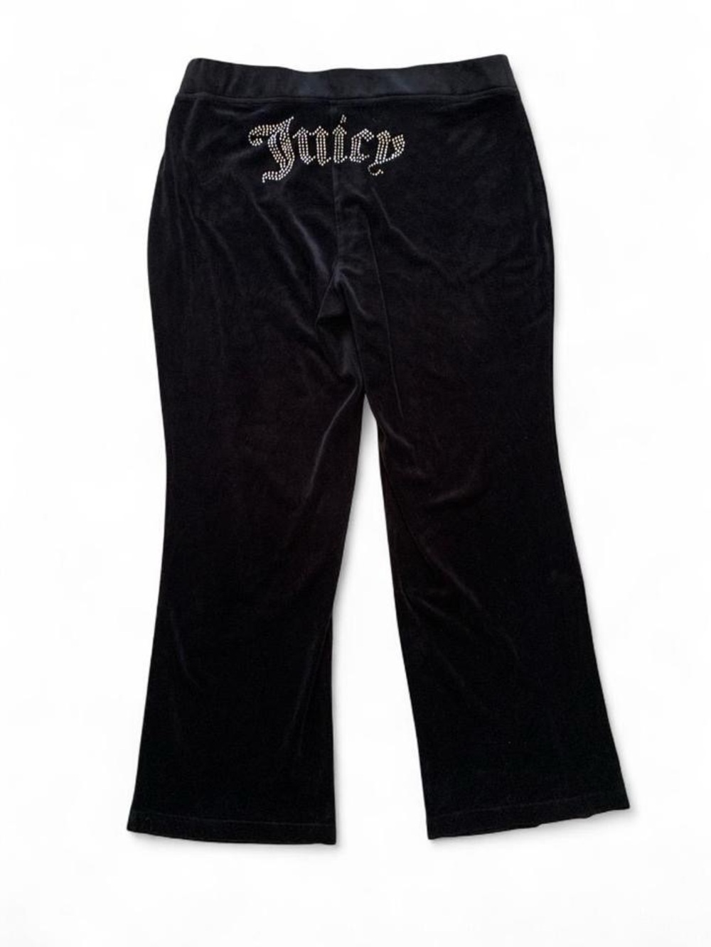 Juicy Couture Black Velour Label Top with Pink Tag